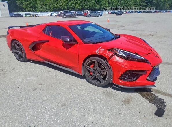 1G1YB3D40P5126764 2023 CHEVROLET CORVETTE Red Передня права чверть