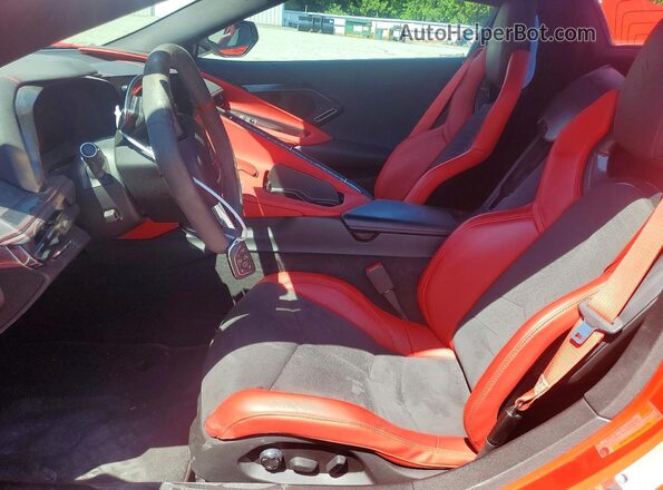 1G1YB3D40P5126764 2023 CHEVROLET CORVETTE Red Вид салону спереду