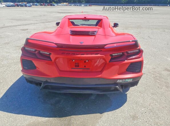 1G1YB3D40P5126764 2023 CHEVROLET CORVETTE Red Вид ззаду