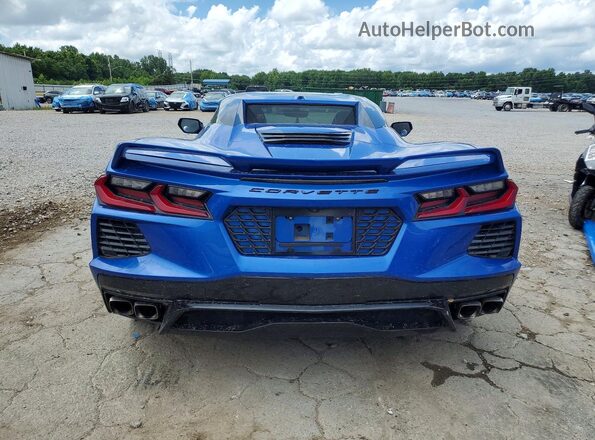 1G1YB3D42M5100663 2021 CHEVROLET CORVETTE Blue Rear view