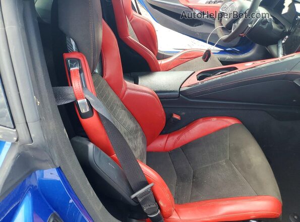 1G1YB3D42M5100663 2021 CHEVROLET CORVETTE Blue Rear seats view