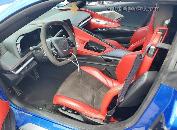 1G1YB3D42M5100663 2021 CHEVROLET CORVETTE Blue Front interior view