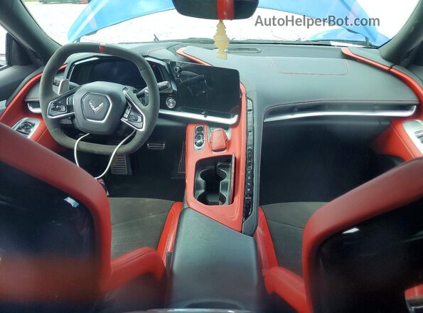 1G1YB3D42M5100663 2021 CHEVROLET CORVETTE Blue Dashboard view