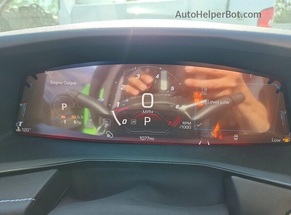 1G1YB3D46T5100664 2026 CHEVROLET CORVETTE Green Instrument cluster view