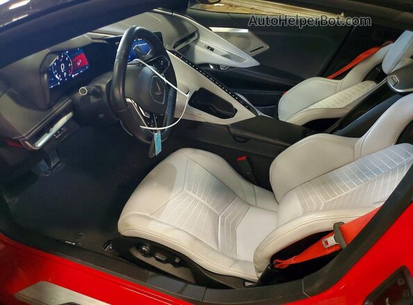 1G1YB3D48M5113580 2021 CHEVROLET CORVETTE Red Front interior view
