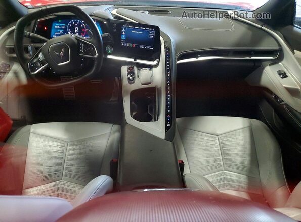 1G1YB3D48M5113580 2021 CHEVROLET CORVETTE Red Dashboard view