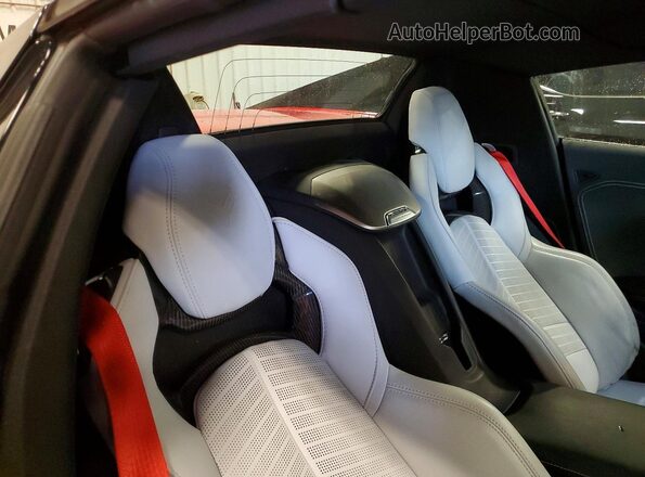 1G1YB3D48M5113580 2021 CHEVROLET CORVETTE Red Rear seats view