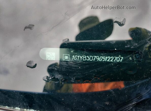 1G1YB3D79G5122707 2016 CHEVROLET CORVETTE Синий Вид подкапотного пространства