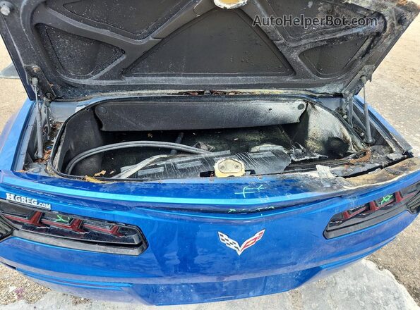 1G1YB3D79G5122707 2016 CHEVROLET CORVETTE Синий Вид задней части салона