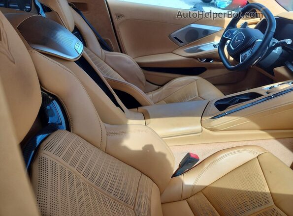 1G1YC2D41N5100873 2022 CHEVROLET CORVETTE Red უკანა სავარძლების ხედი