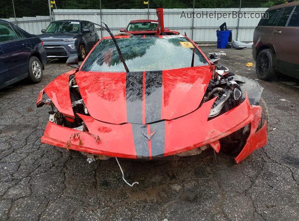1G1YC2D44M5117083 2021 CHEVROLET CORVETTE Red Front view