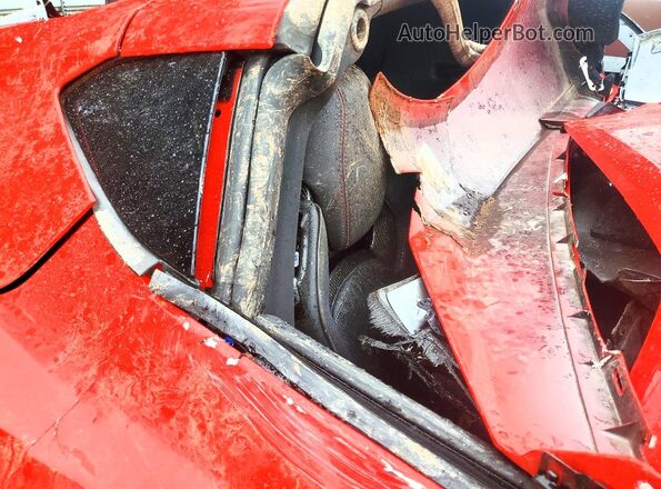 1G1YC2D44M5117083 2021 CHEVROLET CORVETTE Red Rear seats view