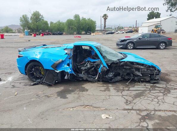 1G1YC2D47N5102353 2022 CHEVROLET CORVETTE Blue უკანა სალონის ხედი