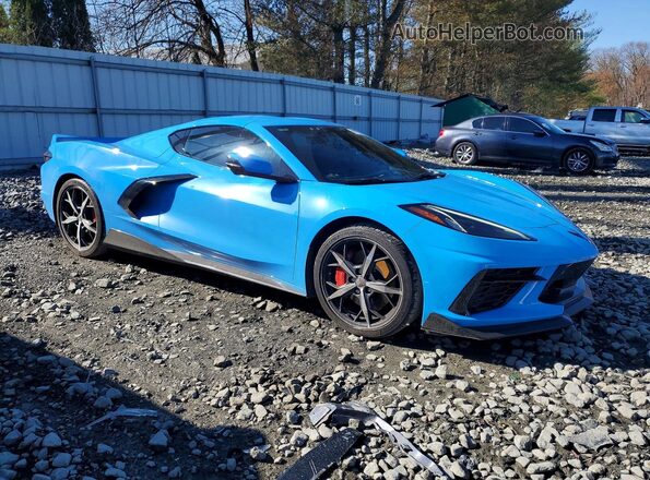 1G1YC2D48M5120908 2021 CHEVROLET CORVETTE Blue Front right