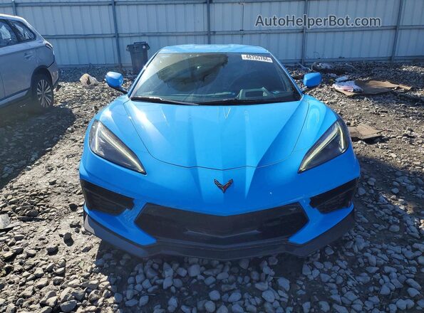 1G1YC2D48M5120908 2021 CHEVROLET CORVETTE Blue Front view