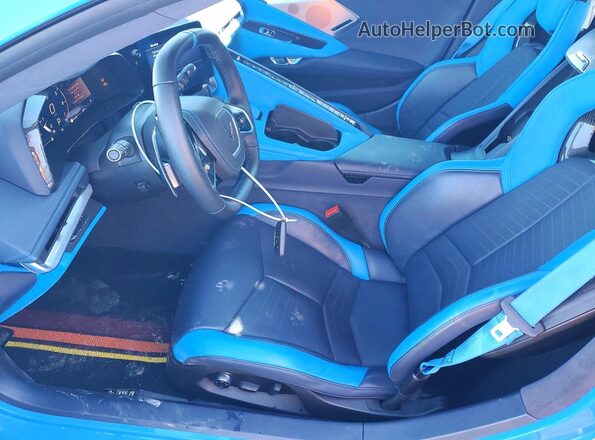 1G1YC2D48M5120908 2021 CHEVROLET CORVETTE Blue Front interior view