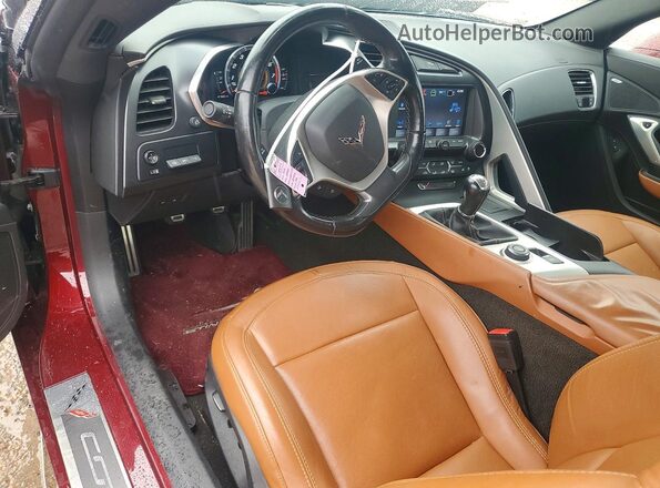 1G1YC2D79G5124772 2016 CHEVROLET CORVETTE Burgundy Առջևի վահանակի տեսք