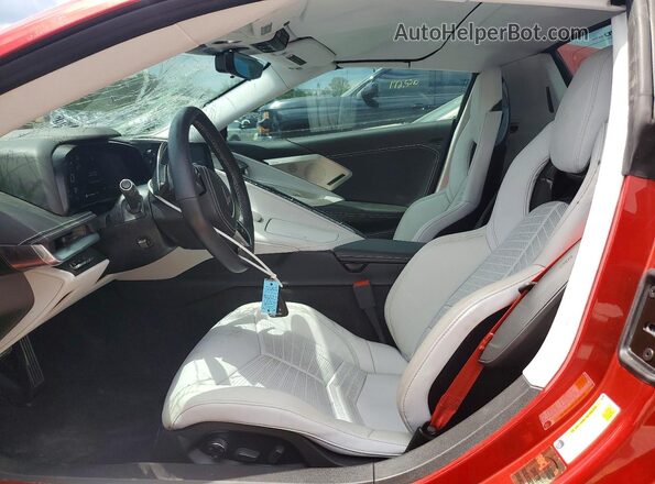 1G1YC3D40P5136191 2023 CHEVROLET CORVETTE Red Vista interior delantera