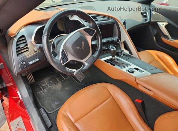 1G1YD2D73K5122151 2019 CHEVROLET CORVETTE Burgundy Вид панелі приладів