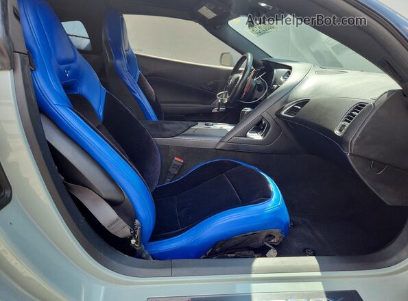 1G1YD2D76H5111038 2017 CHEVROLET CORVETTE Gray უკანა სავარძლების ხედი