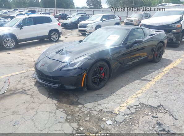 1G1YF2D77G5119528 2016 CHEVROLET CORVETTE Black Передня ліва чверть
