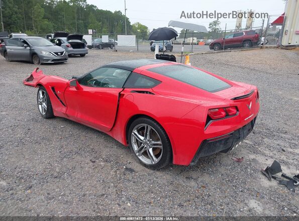 1G1YF2D79G5102004 2016 CHEVROLET CORVETTE Red Trasero izquierdo