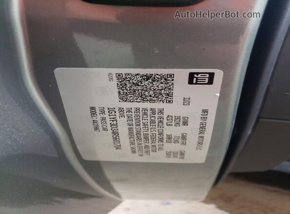 1G1YF3D34R5601704 2024 CHEVROLET CORVETTE Серый Вид подкапотного пространства