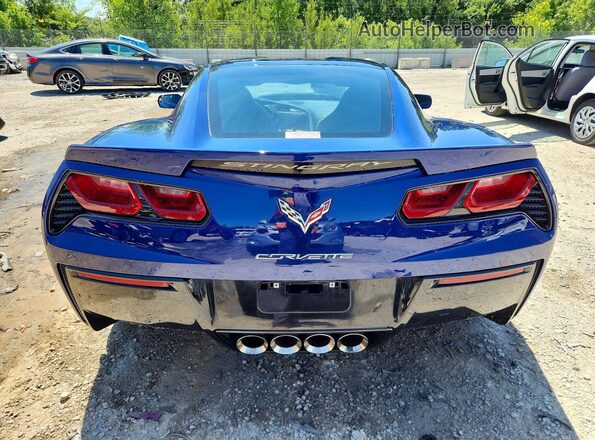 1G1YK2D77G5125650 2016 CHEVROLET CORVETTE Blue Rear view