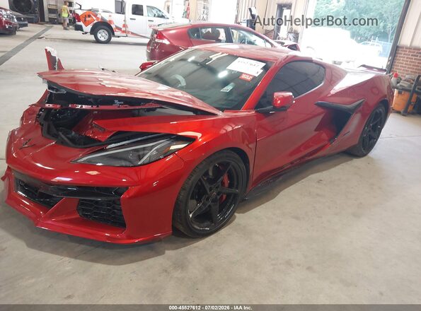 1G1YM2D45S5501223 2025 CHEVROLET CORVETTE Red Vista tres cuartos delantera izquierda