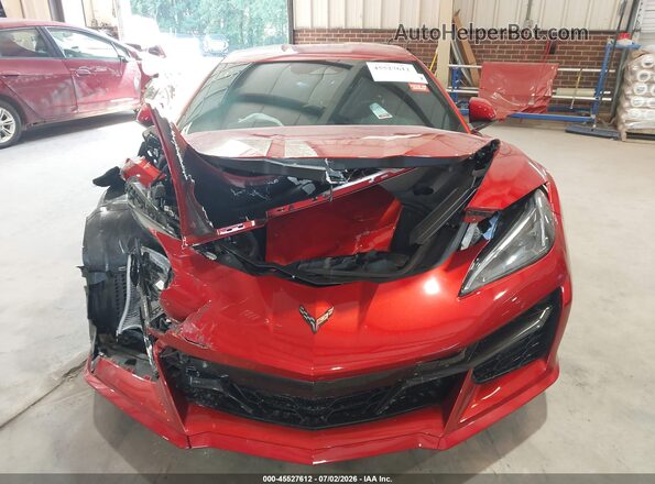1G1YM2D45S5501223 2025 CHEVROLET CORVETTE Red Vista interior trasera