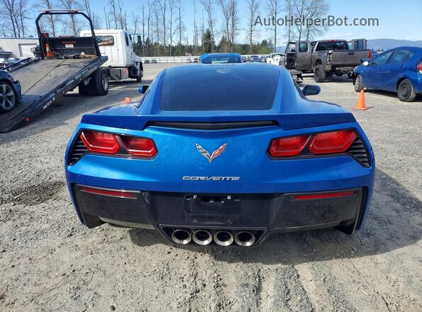 1G1YM2D73G5111268 2016 CHEVROLET CORVETTE Blue Rear view
