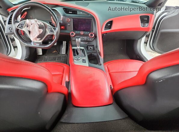 1G1YM2D73G5111335 2016 CHEVROLET CORVETTE White Widok deski rozdzielczej