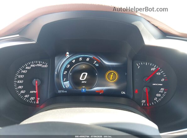 1G1YR3D68K5606198 2019 CHEVROLET CORVETTE Black უკანა სავარძლების ხედი