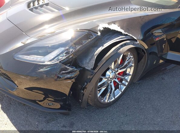 1G1YR3D68K5606198 2019 CHEVROLET CORVETTE Black წინა ხედი