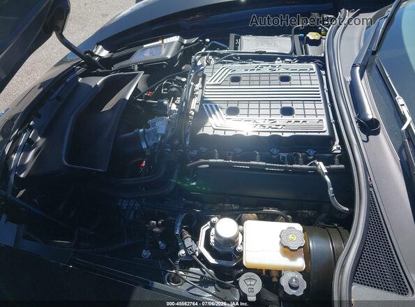 1G1YR3D68K5606198 2019 CHEVROLET CORVETTE Black უკანა ხედი