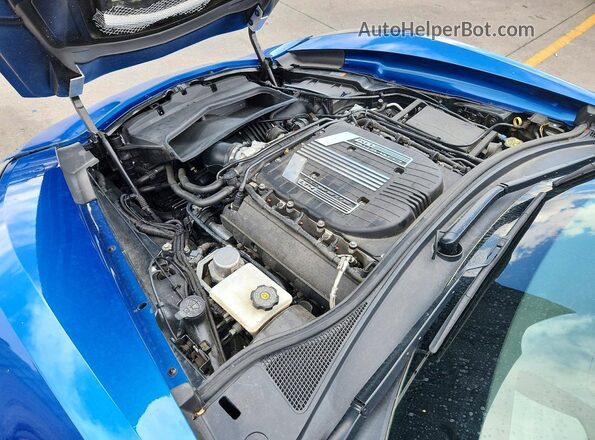 1G1YS2D6XG5603650 2016 CHEVROLET CORVETTE Синий Вид задней части салона