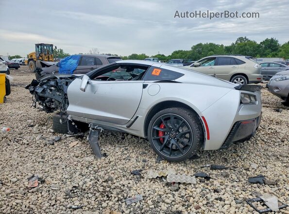 1G1YT2D60H5600576 2017 CHEVROLET CORVETTE Silver Trasero izquierdo