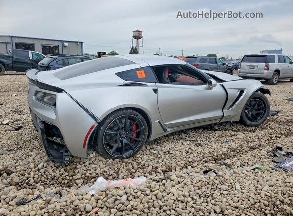 1G1YT2D60H5600576 2017 CHEVROLET CORVETTE Silver Trasero derecho