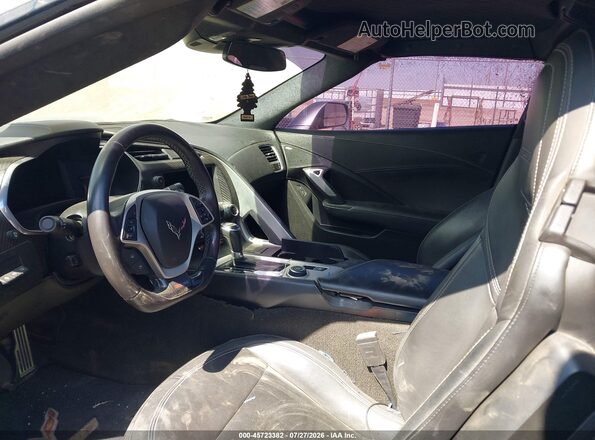 1G1YU2D60J5601424 2018 CHEVROLET CORVETTE Gray Вид салону спереду