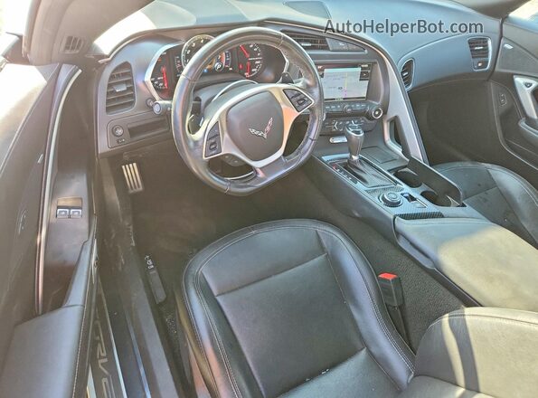 1G1YW2D74K5118457 2019 CHEVROLET CORVETTE Charcoal Widok deski rozdzielczej
