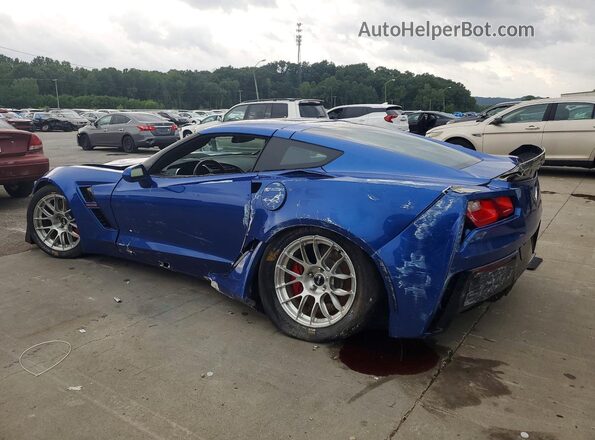 1G1YY2D79K5120859 2019 CHEVROLET CORVETTE Blue Հետևի ձախ