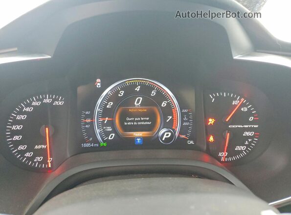 1G1YY2D79K5120859 2019 CHEVROLET CORVETTE Blue Սարքավորումների վահանակի տեսք