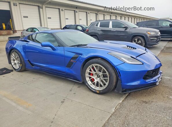 1G1YY2D79K5120859 2019 CHEVROLET CORVETTE Blue Առջևի աջ