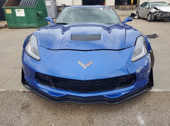 1G1YY2D79K5120859 2019 CHEVROLET CORVETTE Blue Դիմացի տեսք