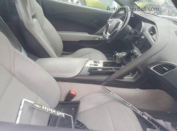 1G1YY3D76H5113981 2017 CHEVROLET CORVETTE Blue Vista interior delantera