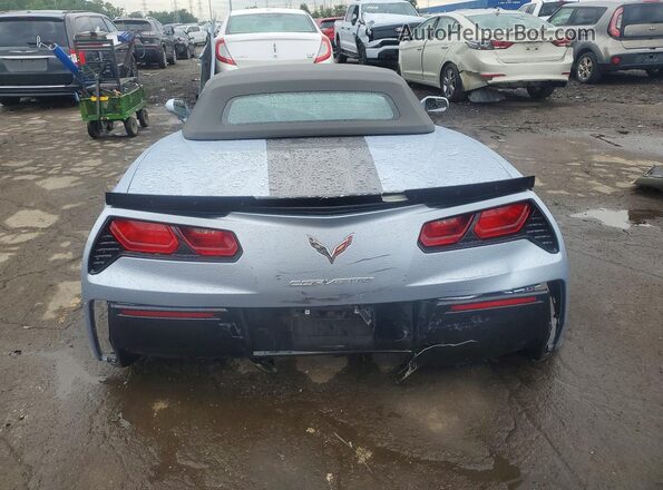 1G1YY3D76H5113981 2017 CHEVROLET CORVETTE Blue Vista trasera