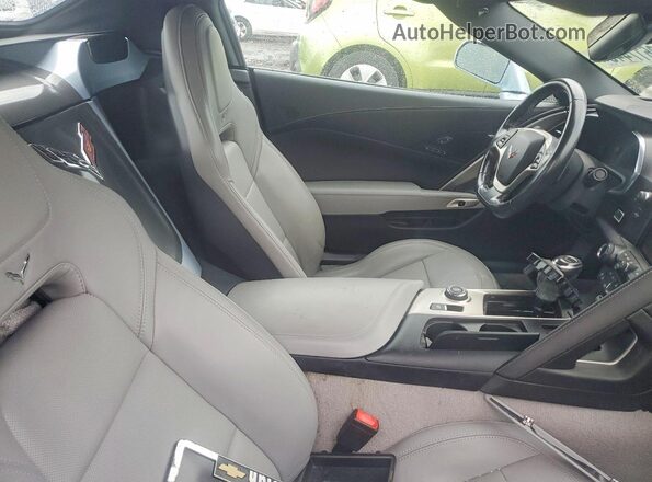 1G1YY3D76H5113981 2017 CHEVROLET CORVETTE Blue Vista de los asientos traseros