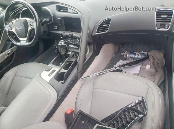 1G1YY3D76H5113981 2017 CHEVROLET CORVETTE Blue Vista del salpicadero