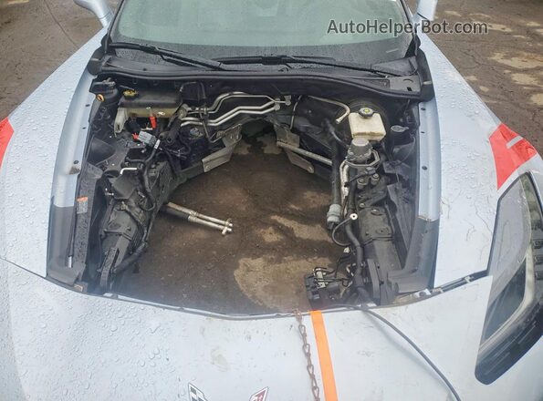 1G1YY3D76H5113981 2017 CHEVROLET CORVETTE Blue Vista interior trasera