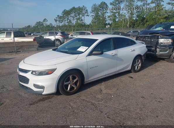 1G1ZB5ST0GF326726 2016 CHEVROLET MALIBU White Առջևի ձախ երեք քառորդ տեսարան
